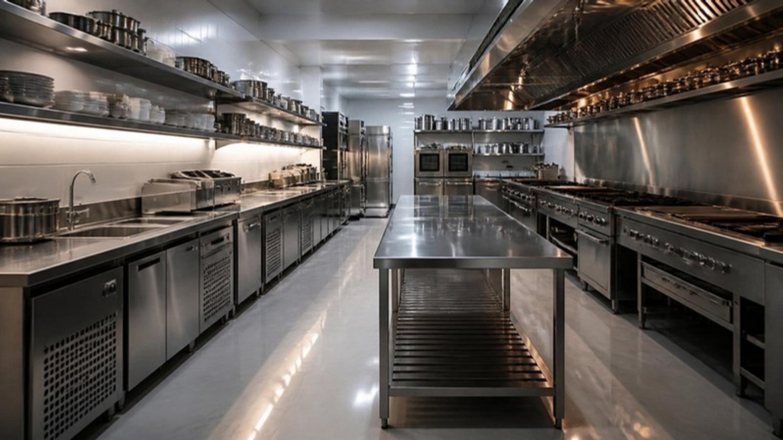 Restaurantes: ambiente com mobiliário em inox